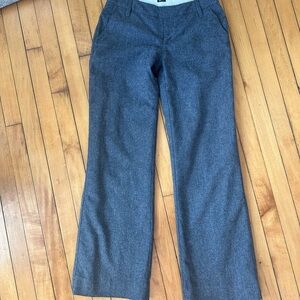 GAP Vintage Y2K Wool Trousers Heathered Charcoal Gray | Tailored Essential sz 4